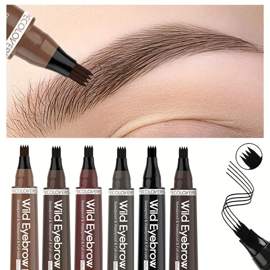 6-Color 4-Tip Brow Pen