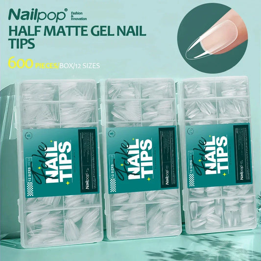 Nailpop 600pcs Ballerina Nail Tips