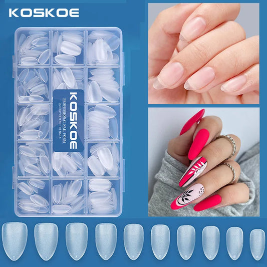 KOSKOE 300pcs Matte Gel Tips