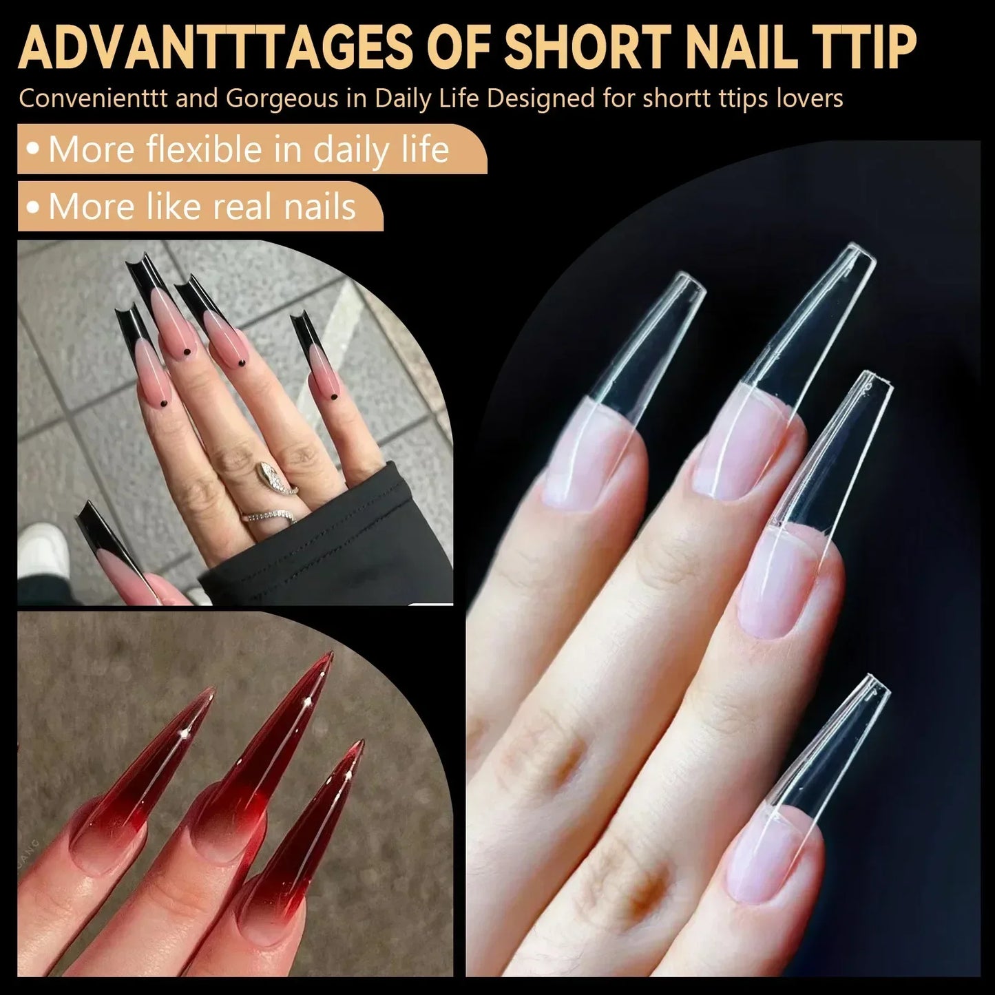 Soft Gel Sculpted Nail Tips